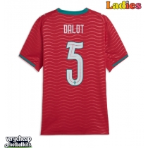 Portugal Diogo Dalot #5 Replica Home Shirt Ladies World Cup 2026 Short Sleeve